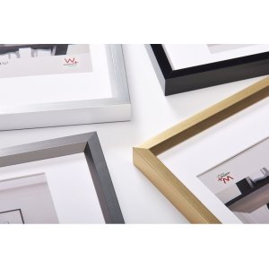 Plastový rám Steel Style 40x40 cm zlatý