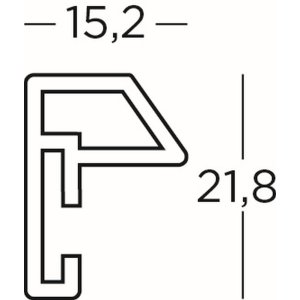 Plastový rám Steel Style 40x40 cm zlatý
