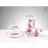 20CA1029 Mascagni etagere růžová 25 cm