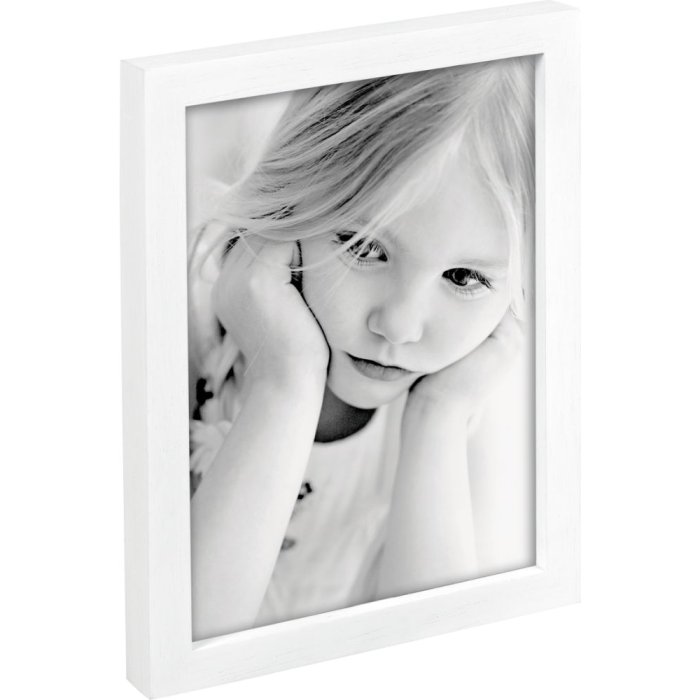 M686 Fotorámeček Mascagni dřevěný rámeček 13x18 cm bílý