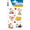 Herma Sticker DECOR Lustige Katzen beglimmert 2 Blatt