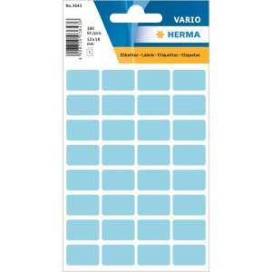 Vielzwecketiketten blau 12x19 mm Papier matt 160 St.
