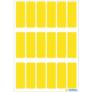 Vielzwecketiketten gelb 12x34 mm Papier matt 90 St.