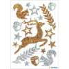 HERMA MAGIC Sticker Waldtiere glittery für Weihnachten