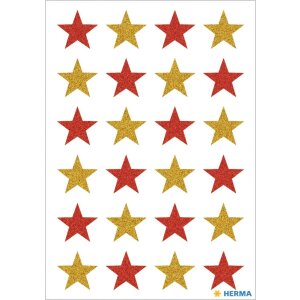 HERMA MAGIC Sterne glittery Weihnachtsdekoration...