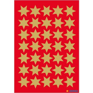 HERMA Sticker Sterne gold Ø 16 mm