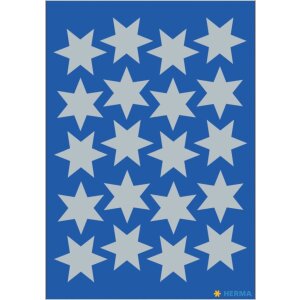 Herma Vianočné samolepky hviezdy strieborná...