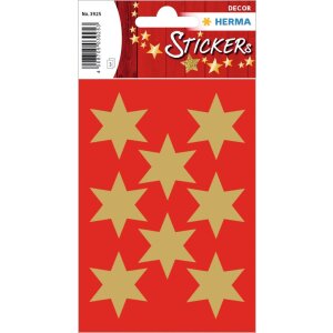 Sticker Sterne, gold Ø 33 mm