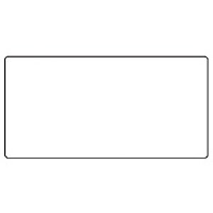 Rollenetiketten weiß 100x50 mm Papier glänzend...