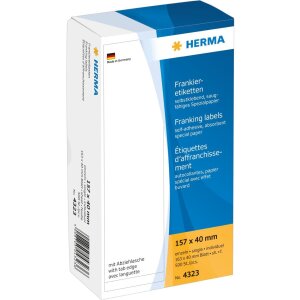 Frankieretiketten einzeln mit Abziehlasche 157x40 mm 500 St.