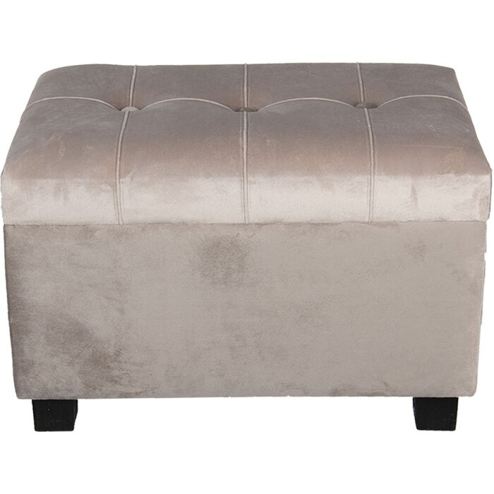 Truhla s taburetem 50x34x33 cm béžová - 64061SBE