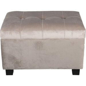 Truhla s taburetem 50x34x33 cm béžová -...