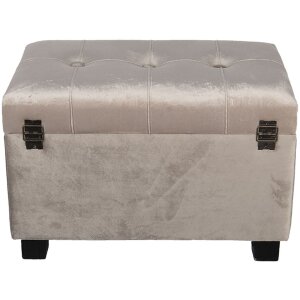 Truhla s taburetem 50x34x33 cm béžová - 64061SBE