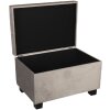 Truhla s taburetem 50x34x33 cm béžová - 64061SBE