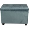 Truhla s taburetem 60x36x43 cm tyrkysová - 64061LT