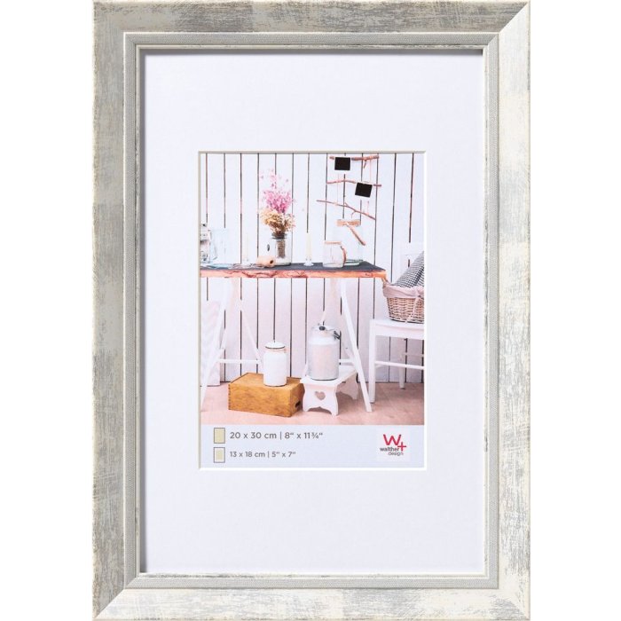 Walther rám na obrazy Chalet white 40x50 cm s paspartou 30x40 cm