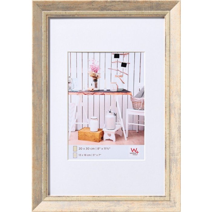 Rám na obrazy Walther Chalet natural 40x60 cm s paspartou 30x45 cm
