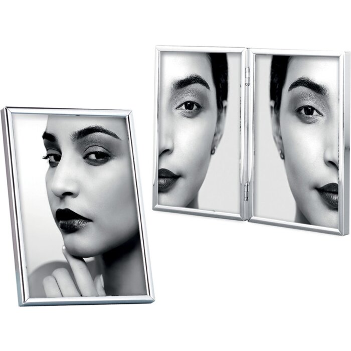 Mascagni 58 kovový fotorámeček 10x15 cm až 20x30 cm stříbrný lesklý