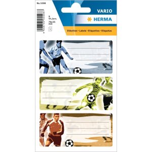HERMA Beschriftungsetiketten FUßBALL 3 Blatt...