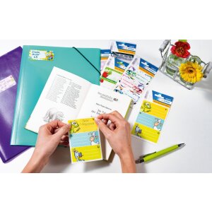 HERMA VARIO Schul-Etiketten TUNING 3 Blatt Rennautos 16x9cm