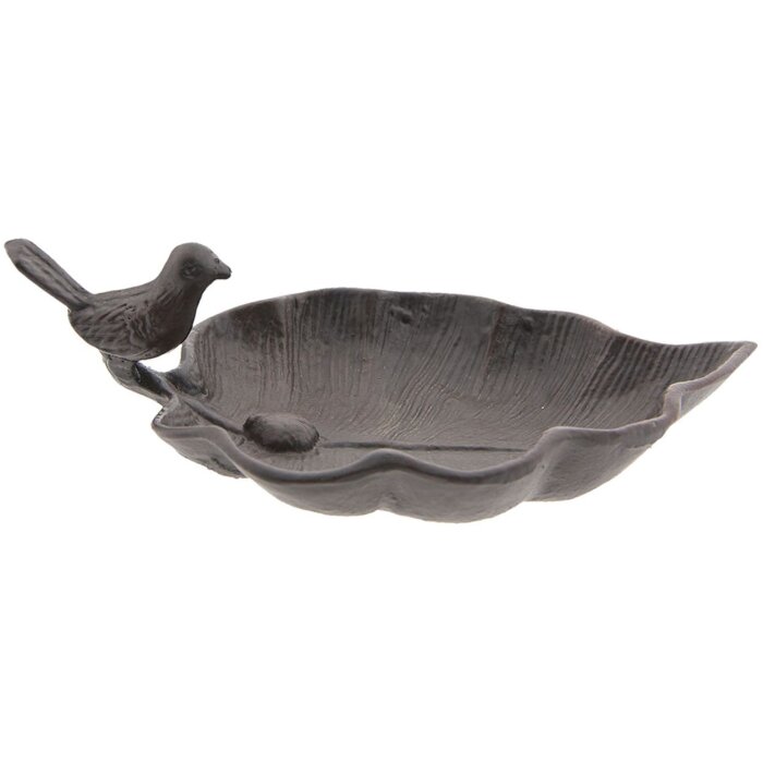 Miska na krmivo pro ptáky 6Y3181 hnědá 26x15x8 cm