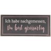 Textová cedule 6Y3250 Hnědá - Bílá 30x13 cm Kovová cedule