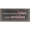 Textová cedule 6Y3268D Hnědá - Bílá 30x13 cm Kovová cedule