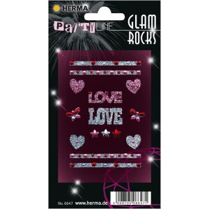 HERMA Glam Rocks Love Handyaufkleber