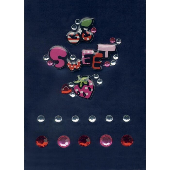 HERMA Glam Rocks Sweet Handyaufkleber, weiß, klein