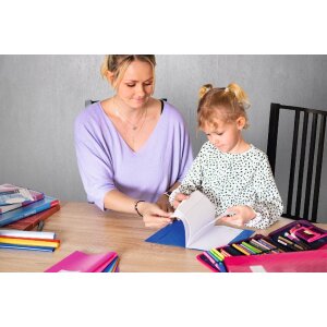 HERMA Heftschoner PP A4 gedeckt-grau Strukturprägung...