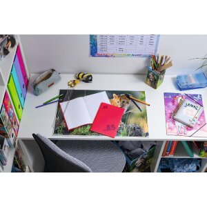 HERMA 7482 Heftschoner A5 transparent rot Polypropylen langlebig stabil