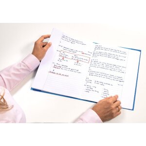 HERMA Heftschoner PP A4 transparent blau strapazierfähig wasserabweisend