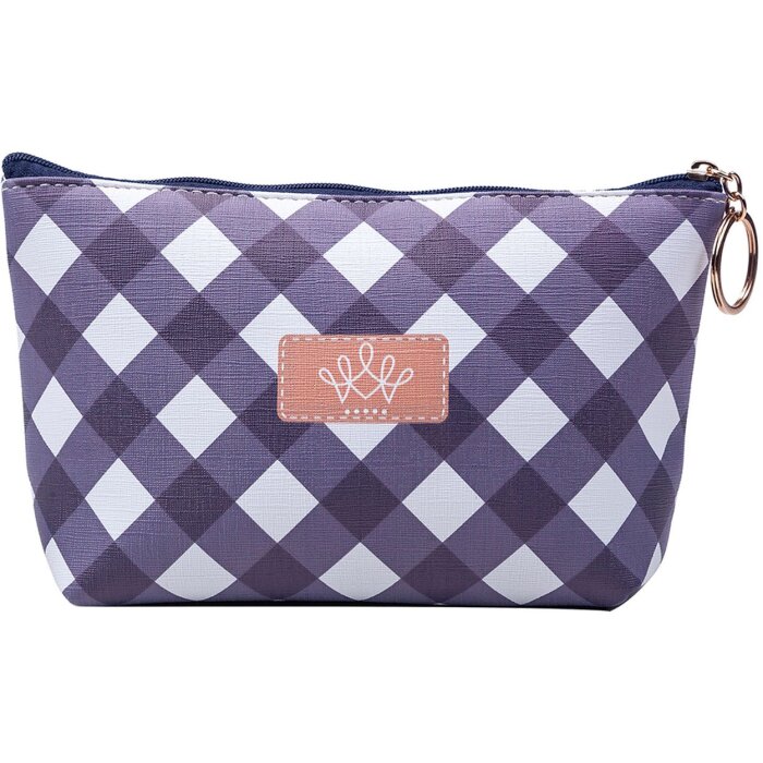 Toaletní taška MLTT0048 Modrá - bílá 21x12 cm