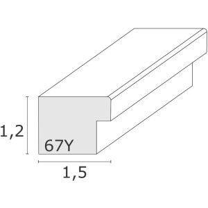 S67YD Rám na obraz stříbrné dřevo 10x10 cm až 20x20 cm