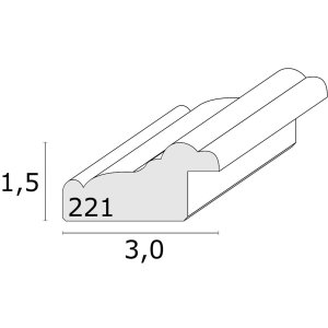 S221H3 Bílý rámeček s paspartou na 3 obrázky 10x15 cm
