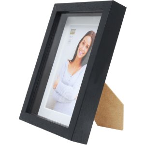 S223K2 Černý dřevěný rám na rámování předmětů 30x30 cm