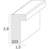 S223K2 Černý dřevěný rám na rámování předmětů 30x30 cm