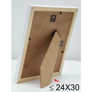 S233H1 Dřevěný rám v přírodní barvě s bílým vnějším okrajem 20x28 cm