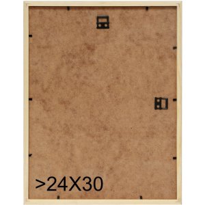 S233H1 Dřevěný rám v přírodní barvě s bílým vnějším okrajem 20x28 cm