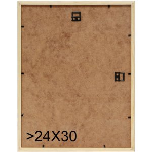 S233H4 Dřevěný rám v přírodní barvě s červeným vnějším okrajem 20x28 cm