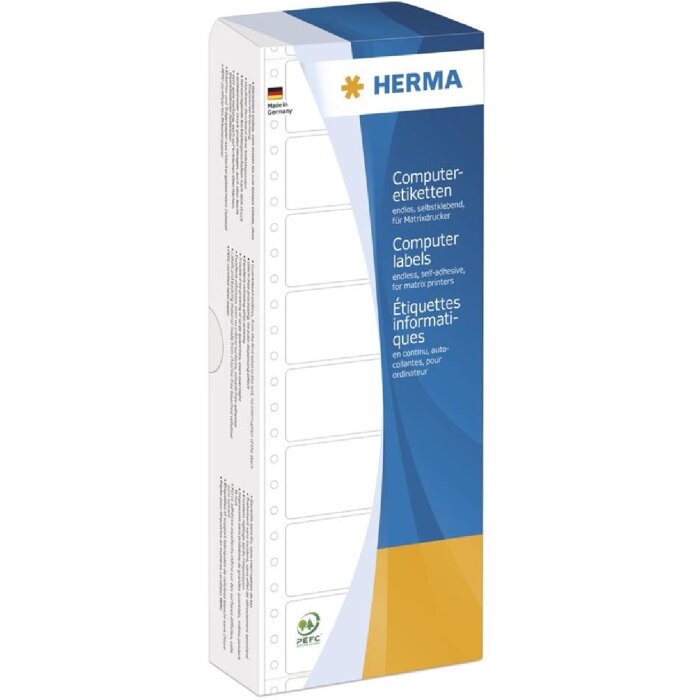 HERMA 8122 Computeretiketten rot 1016x484 mm Papier matt 2000 Stück