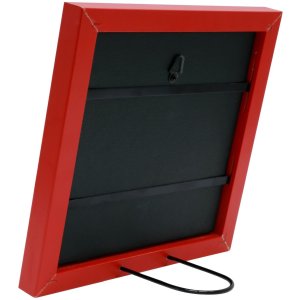 S45SK4 Červený rámeček se srdíčkovým vzorem 13x13 cm