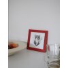 S45SK4 Červený rámeček se srdíčkovým vzorem 13x13 cm