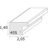 S45SK4 Červený rámeček se srdíčkovým vzorem 13x13 cm