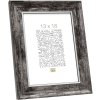 S46EE2 Dřevěný rám v černé barvě se stříbrným okrajem 24x30 cm