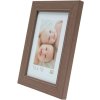 S46KF3 Dřevěný rám v béžové barvě s perleťovým lemováním 30x30 cm