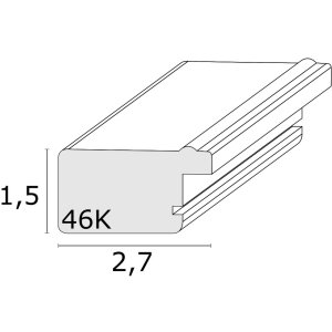 S46KF7 Dřevěný rám v šedé barvě s perleťovým lemováním 20x20 cm