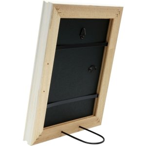 S46LF1 Rám na obraz bílý lakovaný v rustikálním stylu 13x18 cm