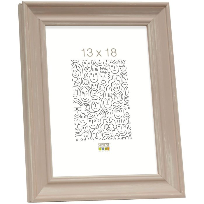 Deknudt dřevěný rám S46LF3 béžový rustikální styl 18x24 cm