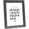S46MF2 Černý dřevěný rám s povrchovou úpravou proti povětrnostním vlivům 20x25 cm